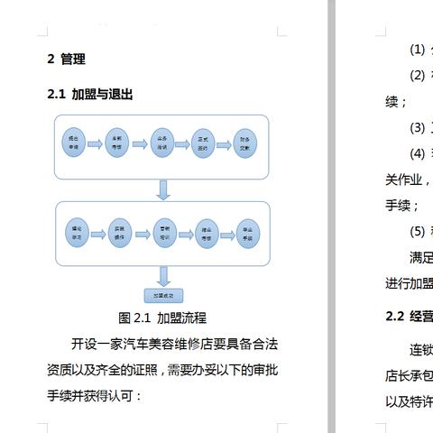 加盟项目管理手册模板图片