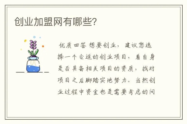 惠州个人创业加盟项目费用详解