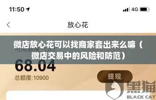 微店放心花扫码套出来安全吗？揭秘微店放心花的真相！