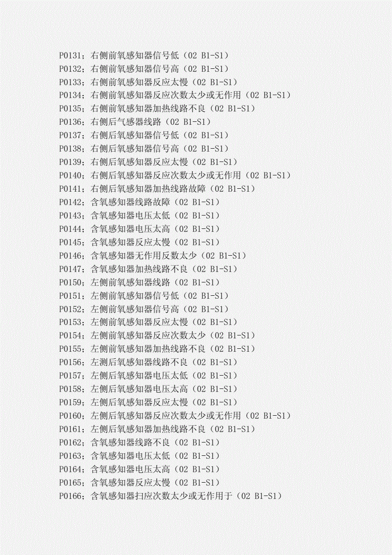 汽车故障码中国别克U1000 汽车故障码中国别克 P070000