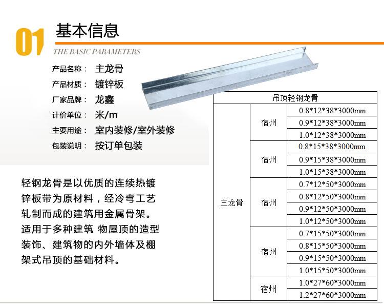 轻钢龙骨吊顶配件名称 轻钢龙骨吊顶配件名称图片