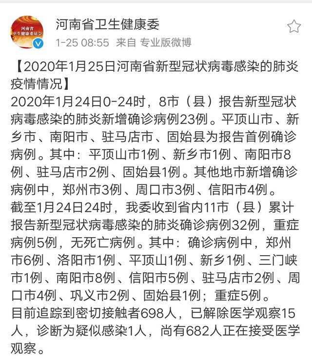 新冠病毒感染肺炎上报时间 新冠病毒感染肺炎上报时间为