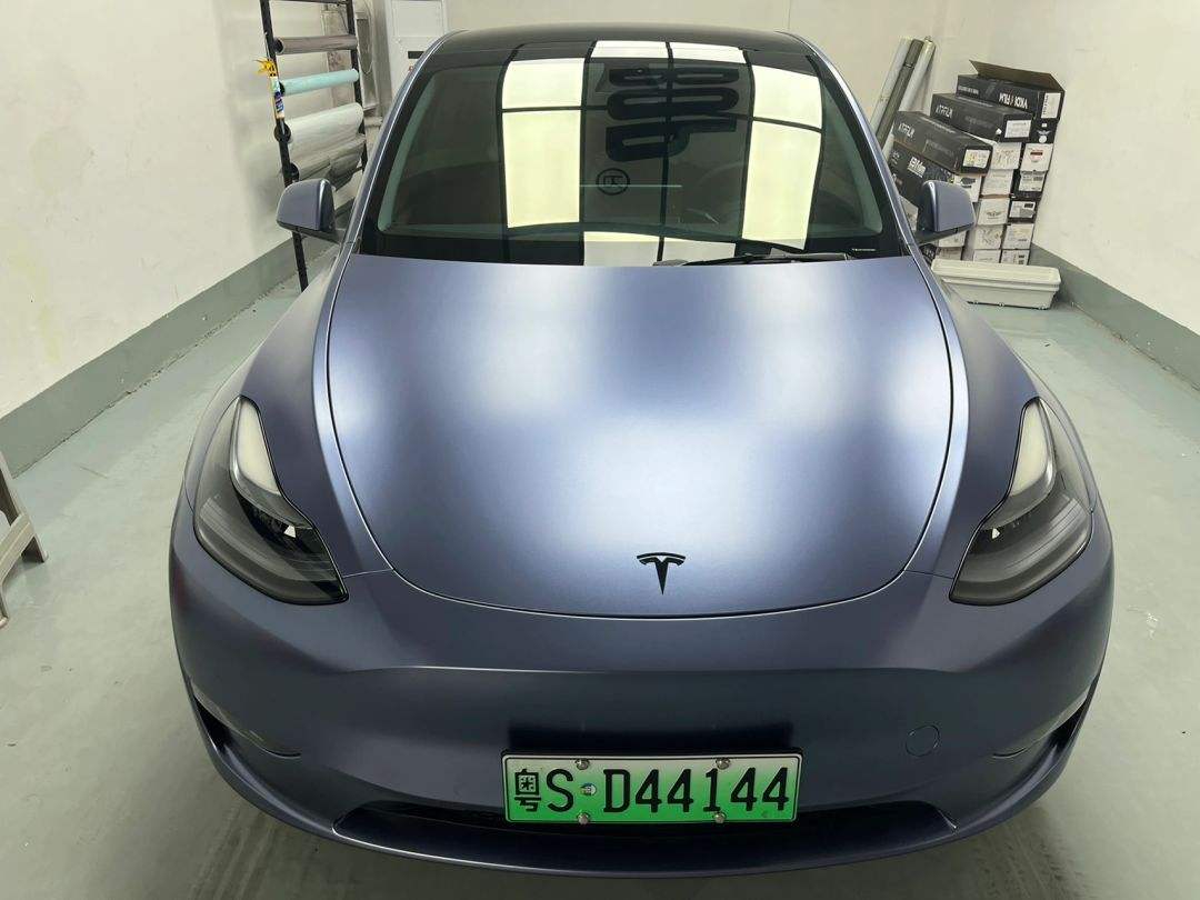 modely改色电光蓝 特斯拉model 3改色电光