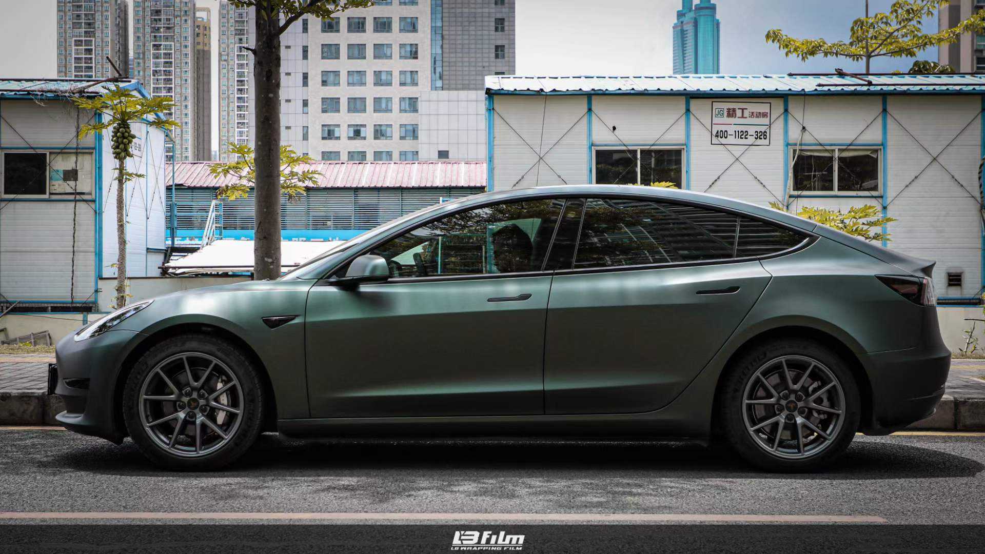 model3改色膜漫威 特斯拉model 3改色膜案例两种色