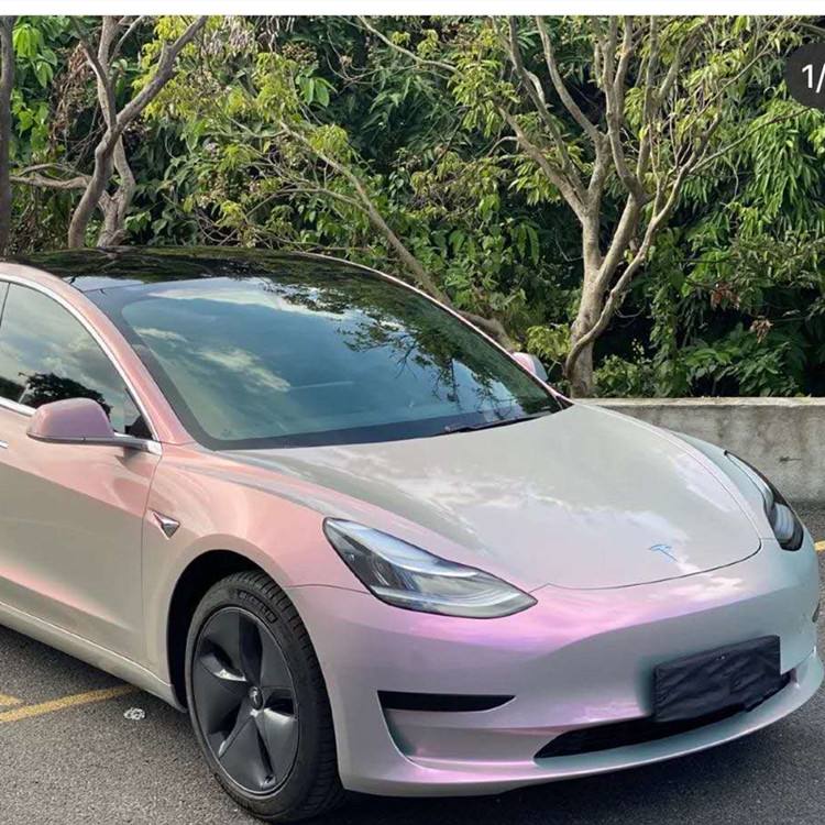 model3改色膜悬浮顶 特斯拉model 3改色膜案例