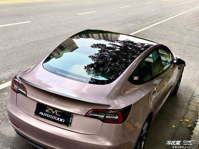 model3低调的改色 特斯拉model3定制配色