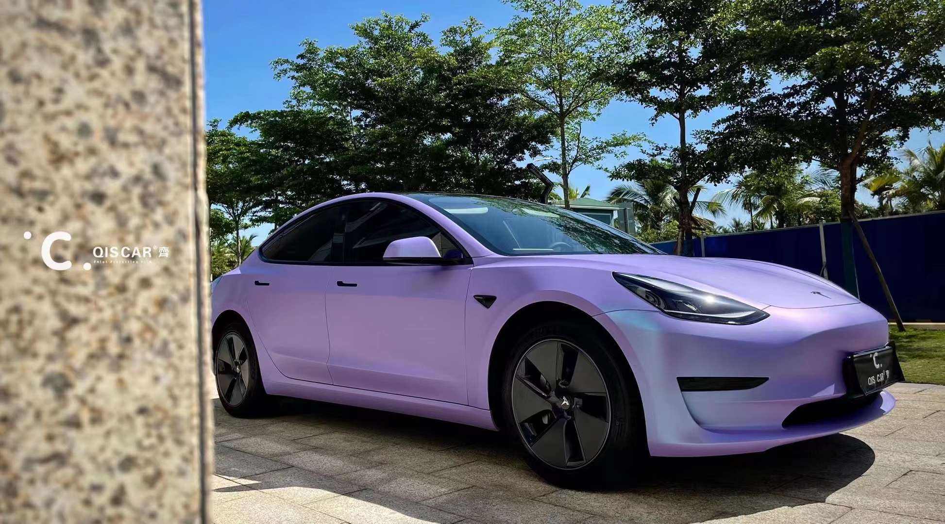 午夜紫改色膜model3 