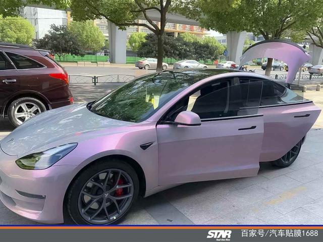 model3雾面战斗灰 特斯拉model 3战斗灰