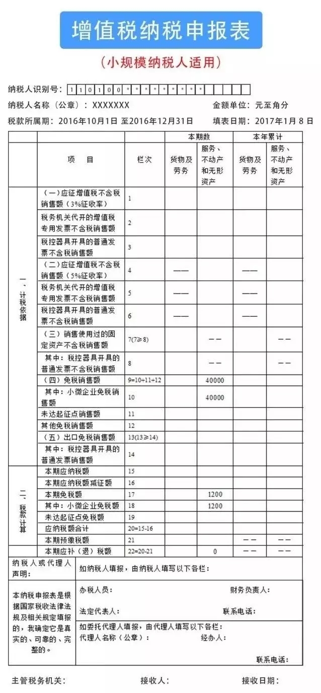 小规模报税时间 小规模报税时间那几个月报一次