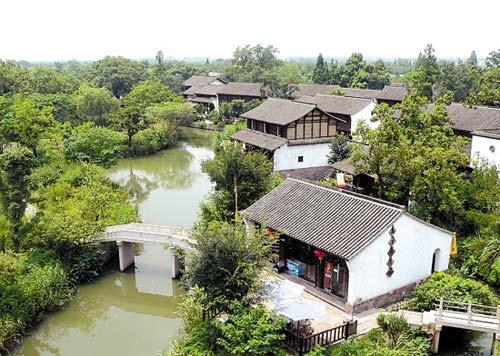 西溪湿地河渚街展厅 西溪湿地河渚塔导游词