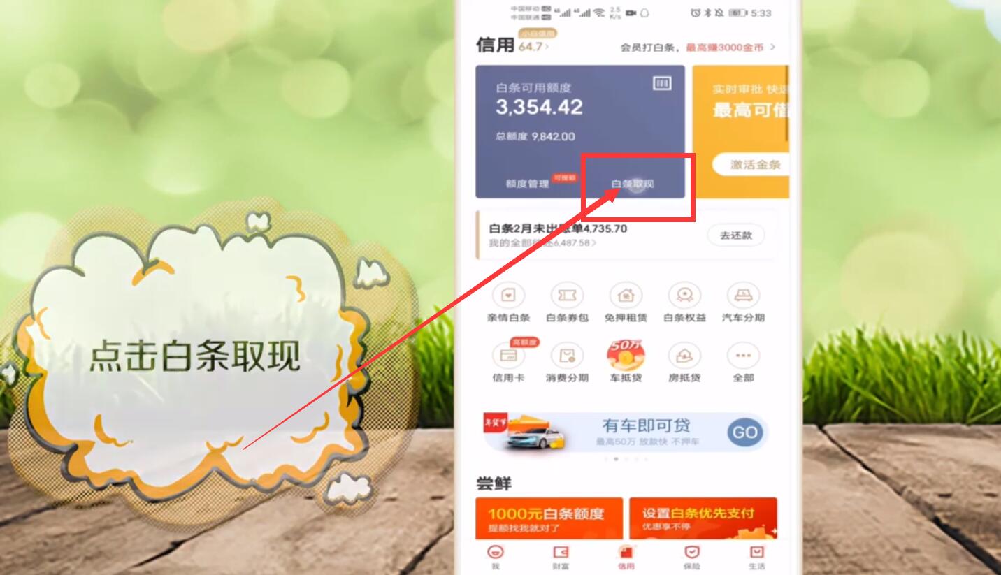 白条取现一千 白条取现1000一个月多少利息