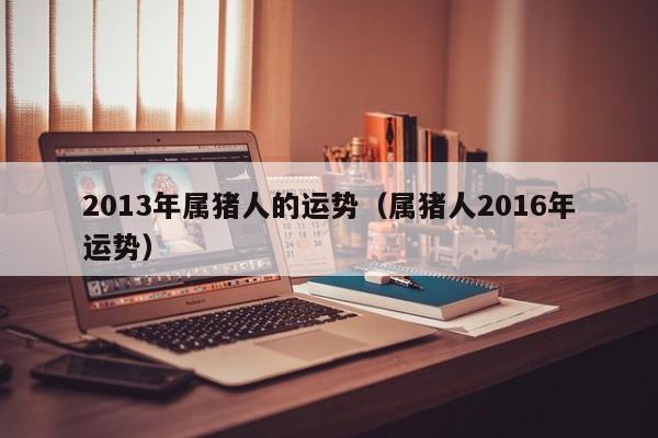 2013年属猪人的运势（属猪人2016年运势）