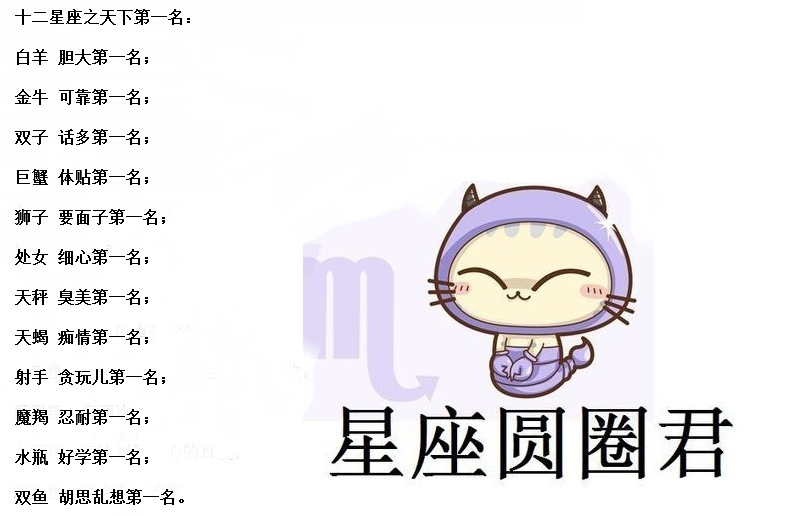 包含十二星座最详细的性格天秤座的词条