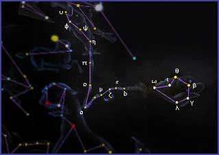 冬季天空星座名称及对照图(冬季星空的代表星座是什么座)