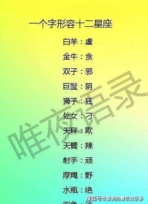 星座的名字是什么(星座有哪些名字叫什么)