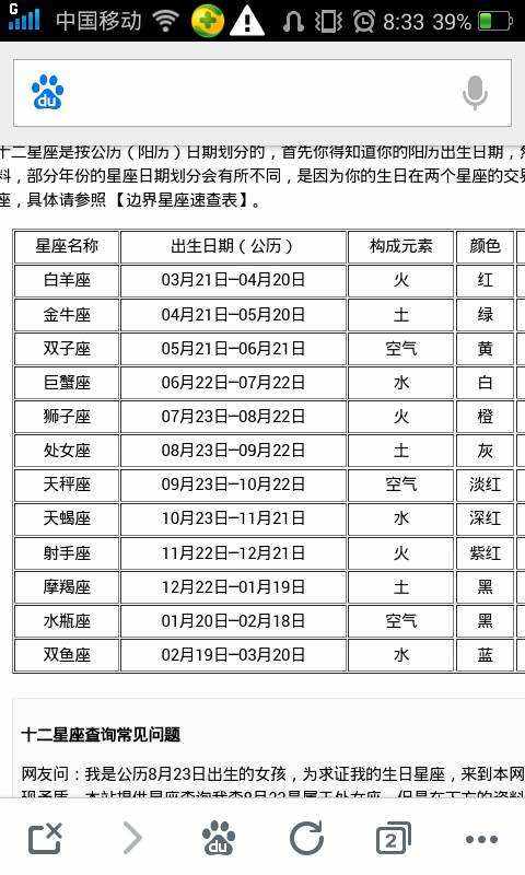 十二星座的农历生日(十二星座的农历生日表图片)