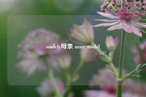 modely母亲 mary model