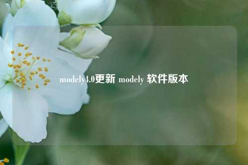 modely4.0更新 modely 软件版本